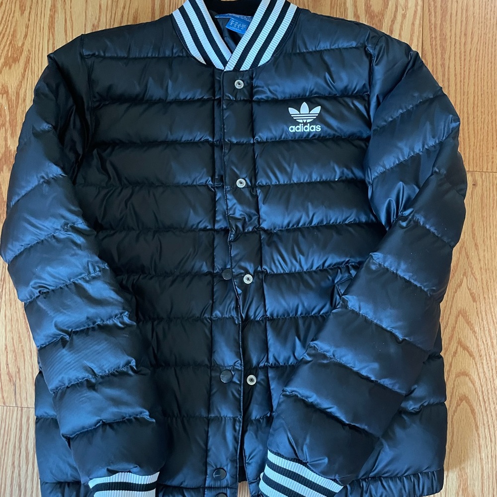 Women’s Adidas 3 Stripe Puffer - Picture 1 of 2